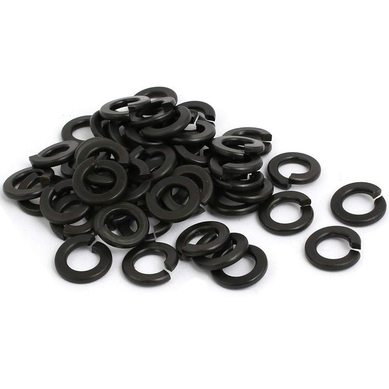 NGe 100 Set M6 Steel Split Washer Lock Spring Ring and Flat Washer, Surface Black Oxide Finish, 0.08" and 0.05" Thick - Image 4